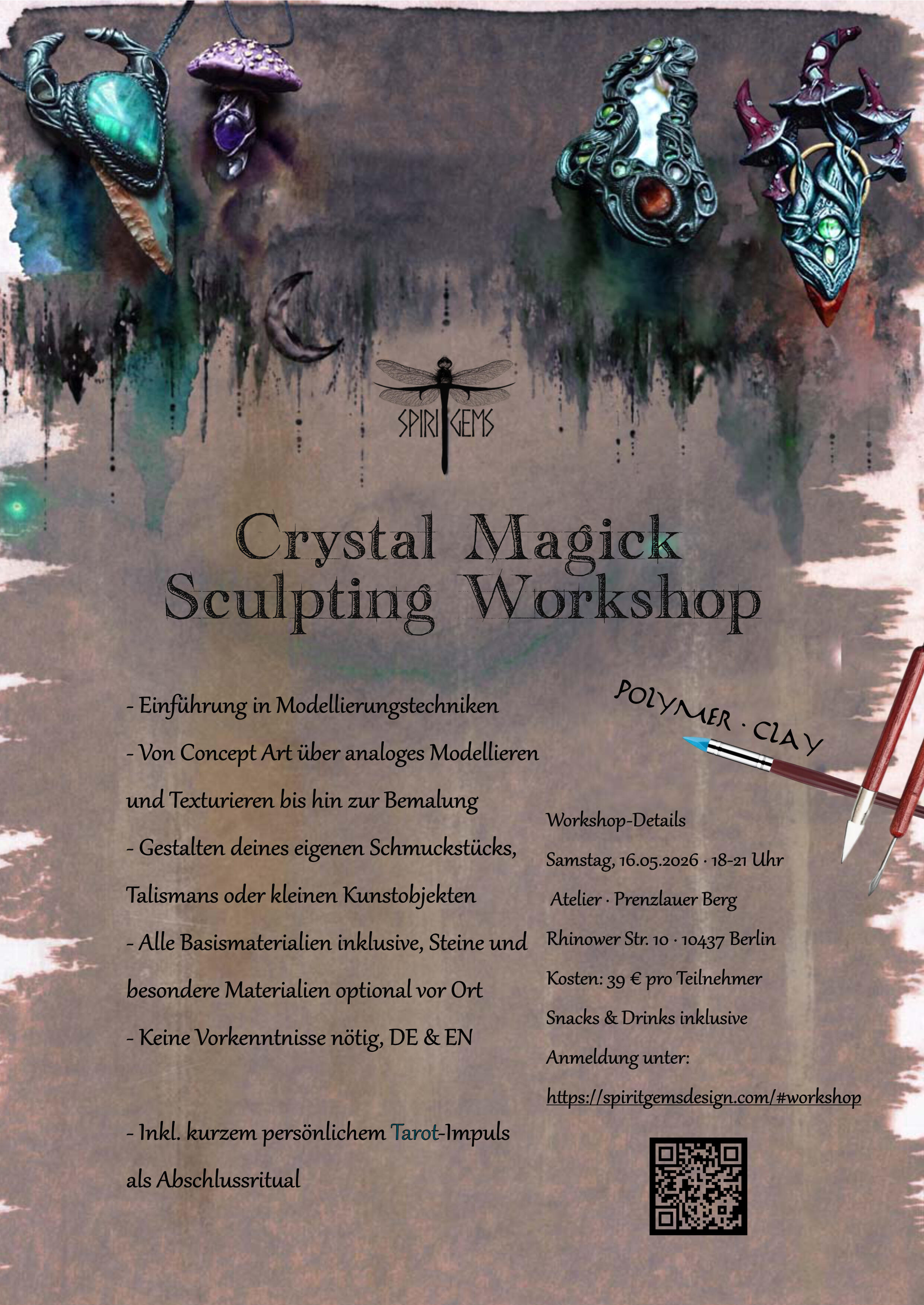 Crystal Magick Sculpting Workshop Flyer Crystal Magick Sculpting Workshop Flyer